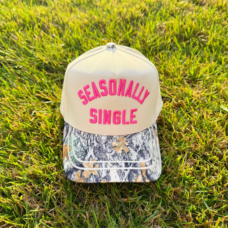 Seasonally Single Camo Hat
