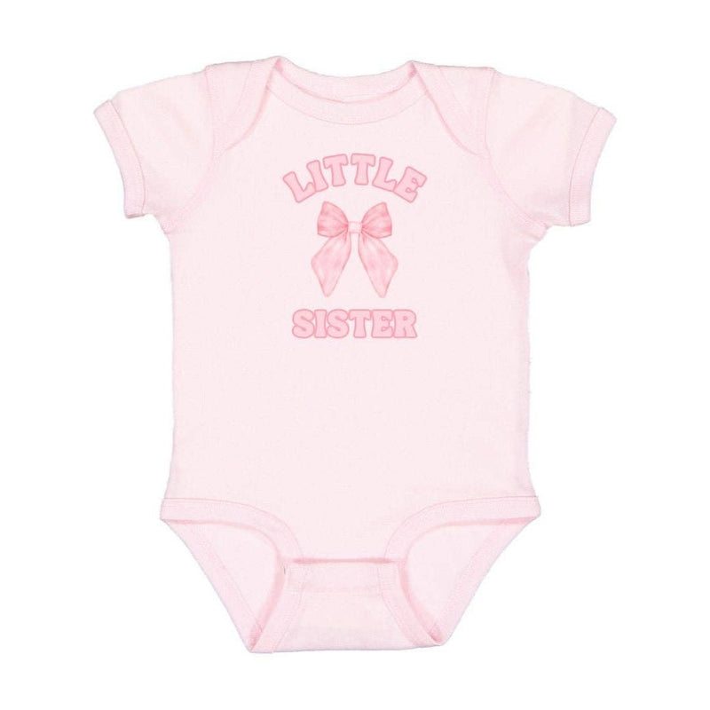 Little Sister Bow Short Sleeve Bodysuit - Baby Gifts: 00-3M