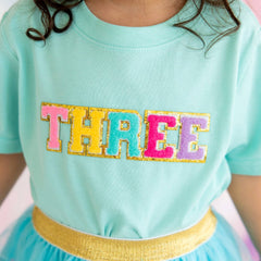 Third Birthday Patch Short Sleeve T-Shirt-3T