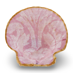 Rose Damask Shell Jewelry and Trinket Dish