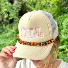 Trucker Hat Chain-Acrylic Tortoise