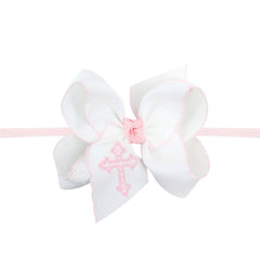 1/4" Pantyhose Headband w/ Cross bow