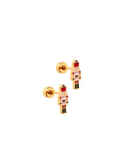 Screwback Stud Earrings - Nutcracker