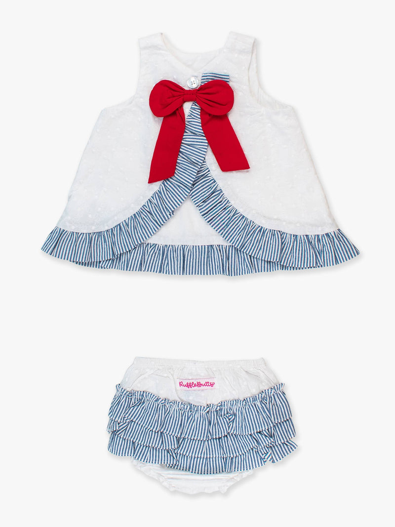 Baby Girls Seersucker Swing Top & Bloomer Set