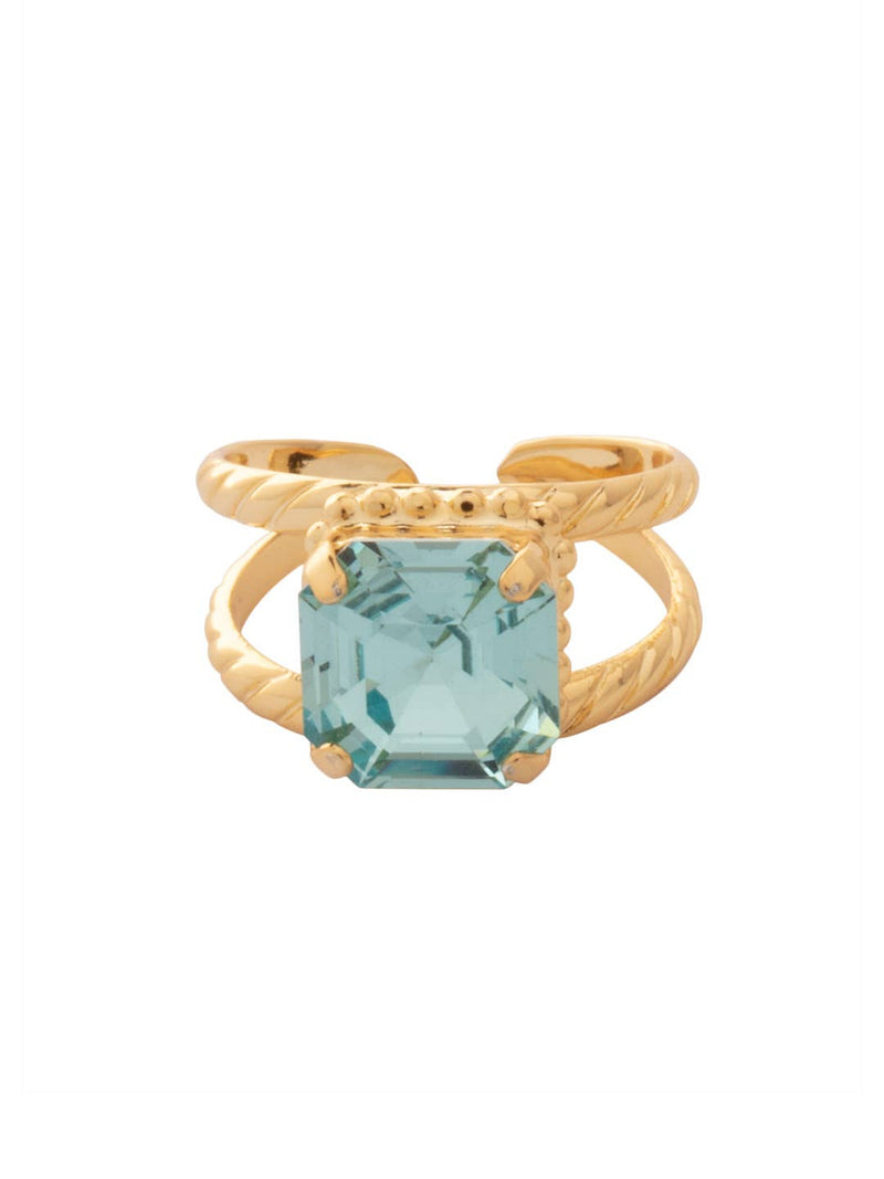 Izzy Adjustable Cocktail Ring - Blue