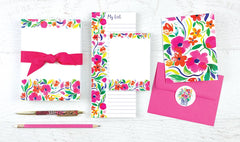 Memo Pad -  Painterly Blooms