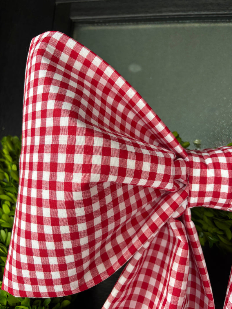 The Signature Red Gingham Bow