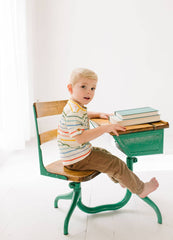 Alex Tee in Primary Stripe