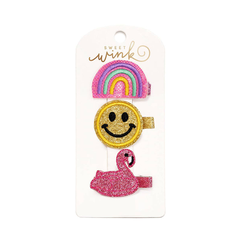 Summer Fun Clip Set - Kids Summer Hair Clips