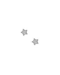Screwback Stud Earrings - Lennon Star Silver