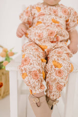 Puffed Rosie Romper in Boho Floral
