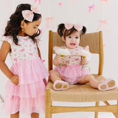 Ditsy Floral Short Sleeve Tutu Dress