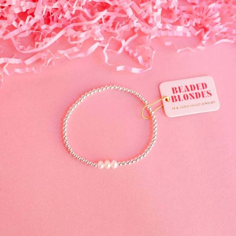 Harper Bracelet in Silver: Extended 7.25 inch