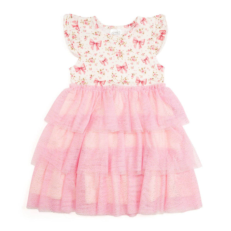 Ditsy Floral Short Sleeve Tutu Dress
