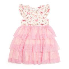 Ditsy Floral Short Sleeve Tutu Dress