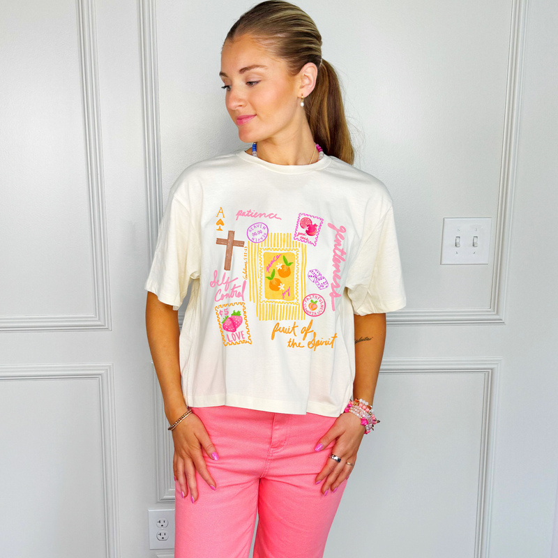 Stamp Fruit of the Spirit Crop Tee
