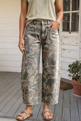 LAS Camouflage Ankle Length Jeans