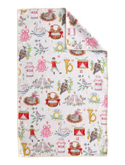 Partridge in a Pear Tree: Double-Sided Hand Towel: White / Hand Towel (17 in x 27 in)