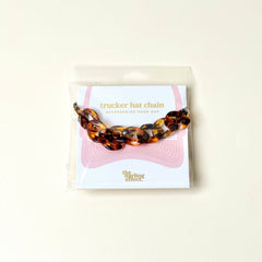 Trucker Hat Chain-Acrylic Tortoise