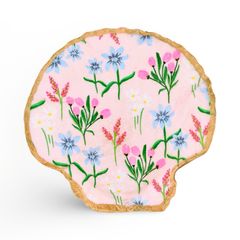 Floral Garden Shell Jewelry and Trinket Dish