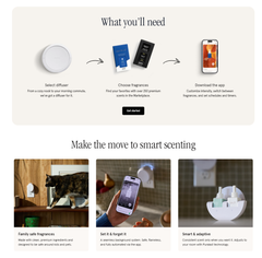 Pura Home Plus™ Smart Home Fragrance Diffuser: White
