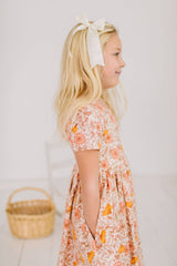 Classic Twirl in Boho Floral | Girls fall Dress