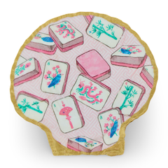 Mahjong Shell Jewelry and Trinket Dish - Pink