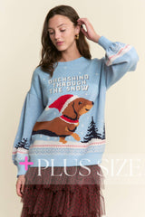 DACHSHUND XMAS HOLIDAY SWEATER