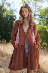 Mineral Washed Slouchy Lounge Zip Up Jacket