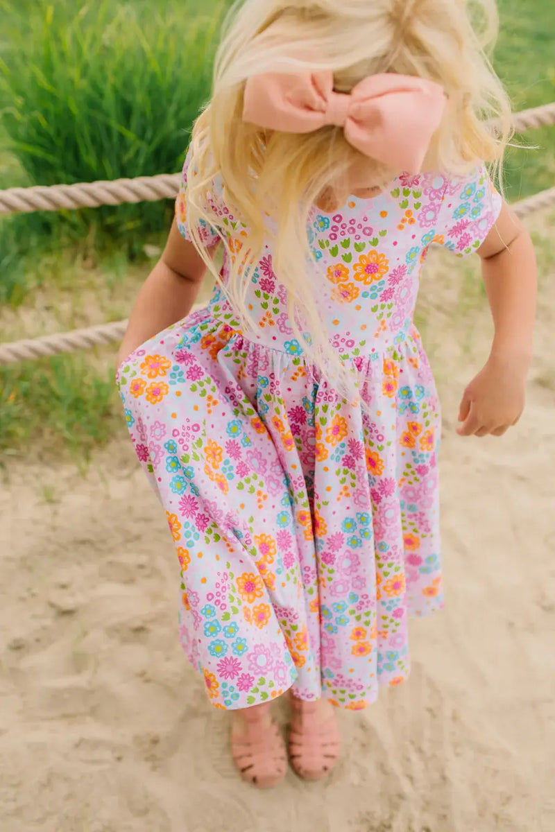 Classic Twirl in Pink Flowers 