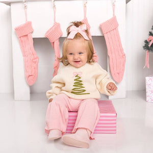 Pink Velvet Pearl Bow Clip - Hair Bows - Accessories