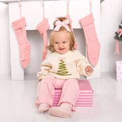 Pink Velvet Pearl Bow Clip - Hair Bows - Accessories