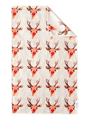 Won't You Guide My Sleigh?: Double-Sided Hand Towel: Cream / Hand Towel (17 in x 27 in)