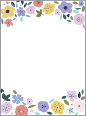 Memo Pad - Sweet Purple Flowers