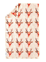 Won't You Guide My Sleigh?: Double-Sided Hand Towel: Cream / Hand Towel (17 in x 27 in)