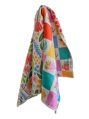 Tea Garden: Reversible Hand Towel: Cream/Multi / 19x29in / Hand Towel