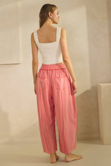 Washed French Terry Pants: washed Coral