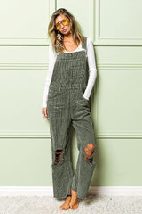 DISTRESSED VINTAGE OVERALLS