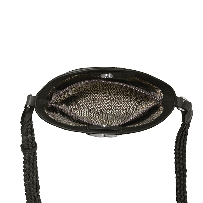 Blk Freda Small Cross Body Bucket Bag