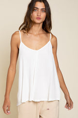 Split Fabric Tank Top