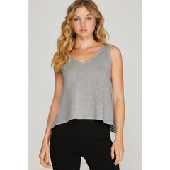 LUREX SWEATER TANK TOP