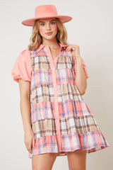 Flannel Plaid Shirt Dress