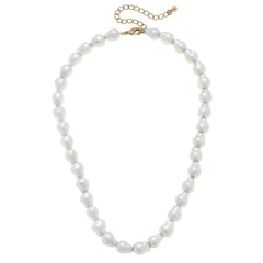 Bentley Freshwater Pearl Necklace in Ivory