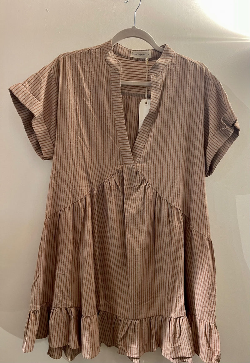 Mustard Striped Dress