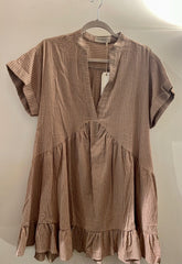 Mustard Striped Dress