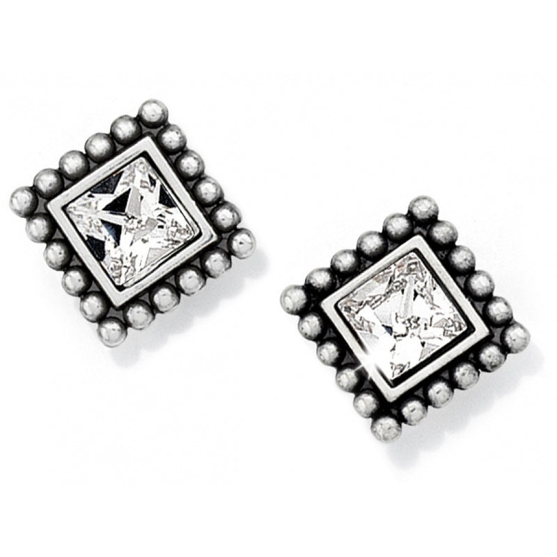Spakle Square Post Earring