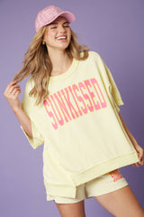 'Sunkissed' Mineral Washed Short set