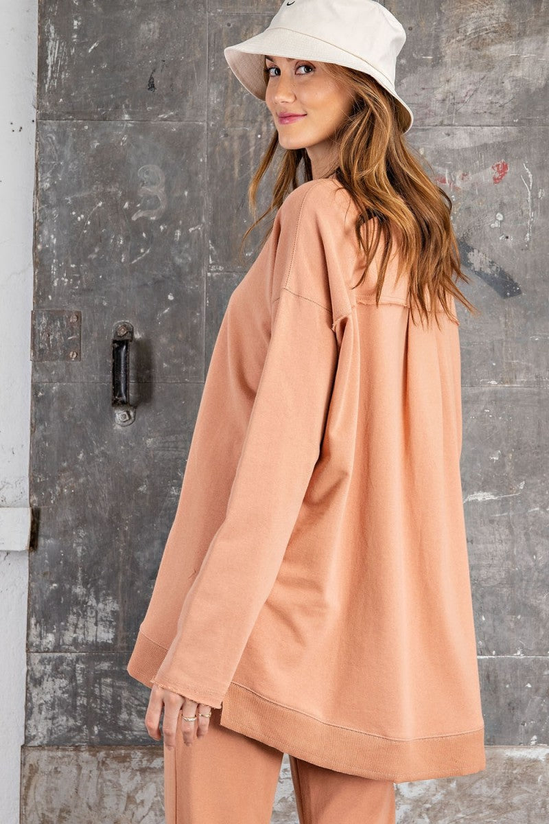 Faded Rust Oversized Sweater