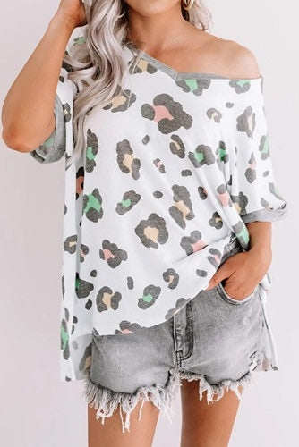 MULTI LEOPARD SHIRT