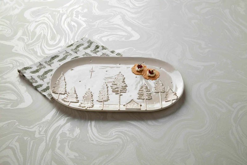 WHITE CHRISTMAS PLATTER